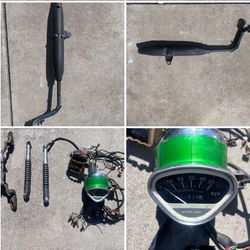 Honda Trail 70 CT70 Parts. Pipe, 4 Speed CT70H Speedo Wiring Harness Pegs