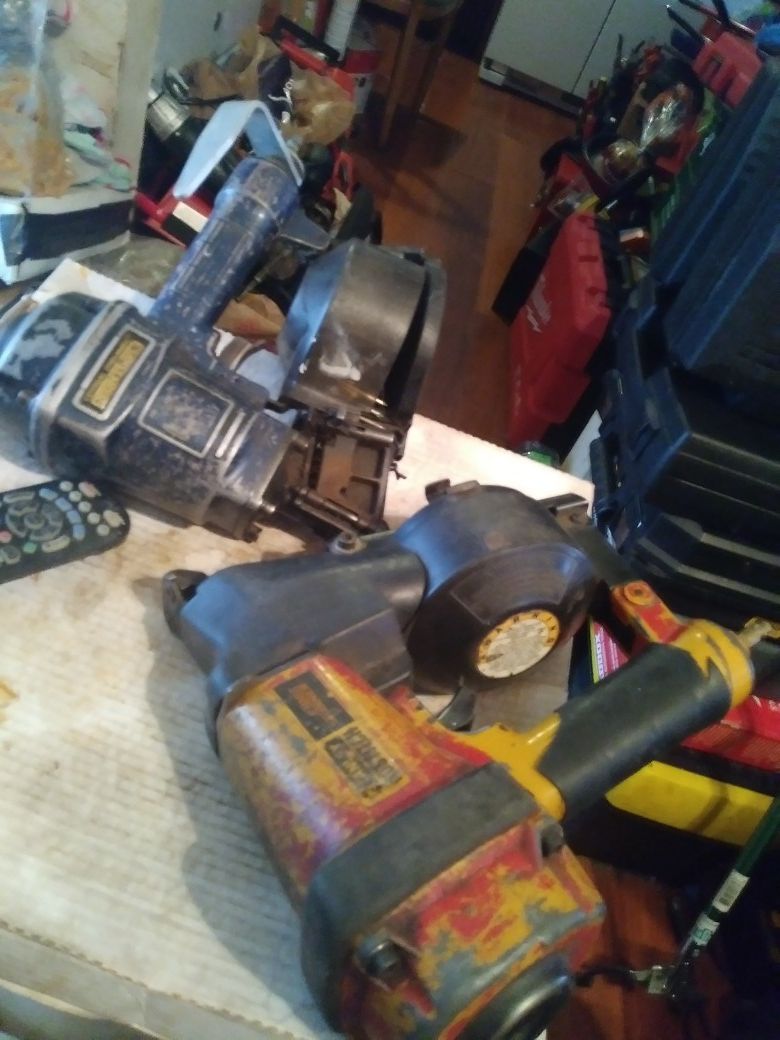 2 ROOFING COIL NAILERS STANLEY & CENTRAL PNEUMATIC