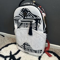 White SprayGround Backpack