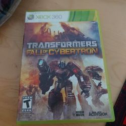 Xbox 360 Game Transformers Fall Of Cybertron 