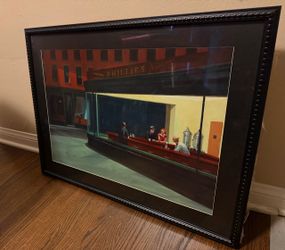 Edward Hopper “Nighthawks” Framed Art Print – 31.5” × 23.5”