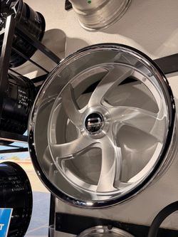 24a brushed wheels tires staggered new 5lug 5x120/127