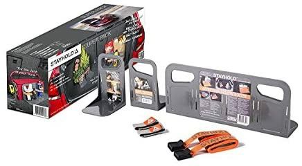 STAYHOLD Super Pack Car Trunk Organizer, Adapts to Hold Any Size or Shape Item | Sticks to Carpet with Hard Gripping VELCRO Brand Technology | Cars, T