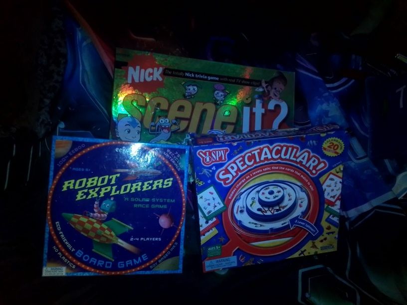 Lot Of 3 Kids Board Games 