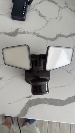 Enbrighten LED Dual-Head Security Light w/ Motion Sensor