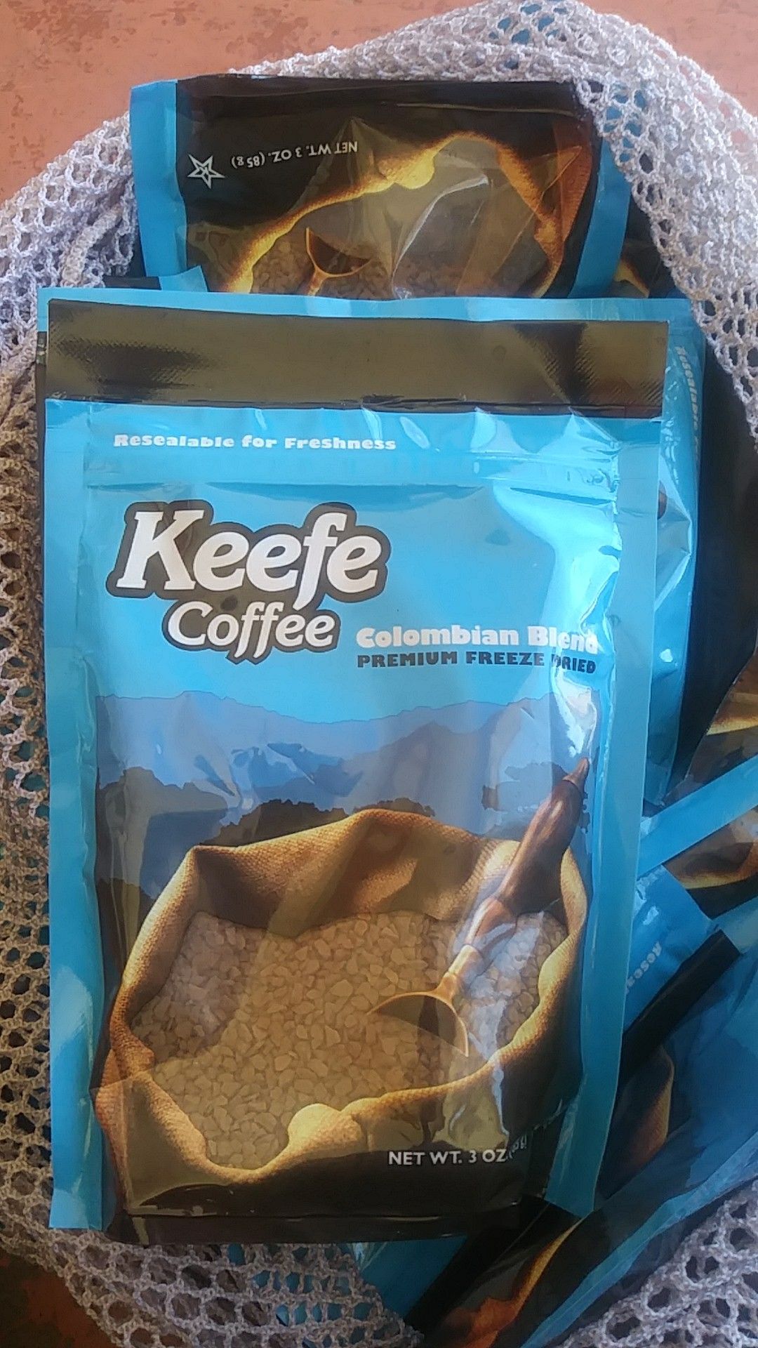 Keefe coffee freeze dried instant