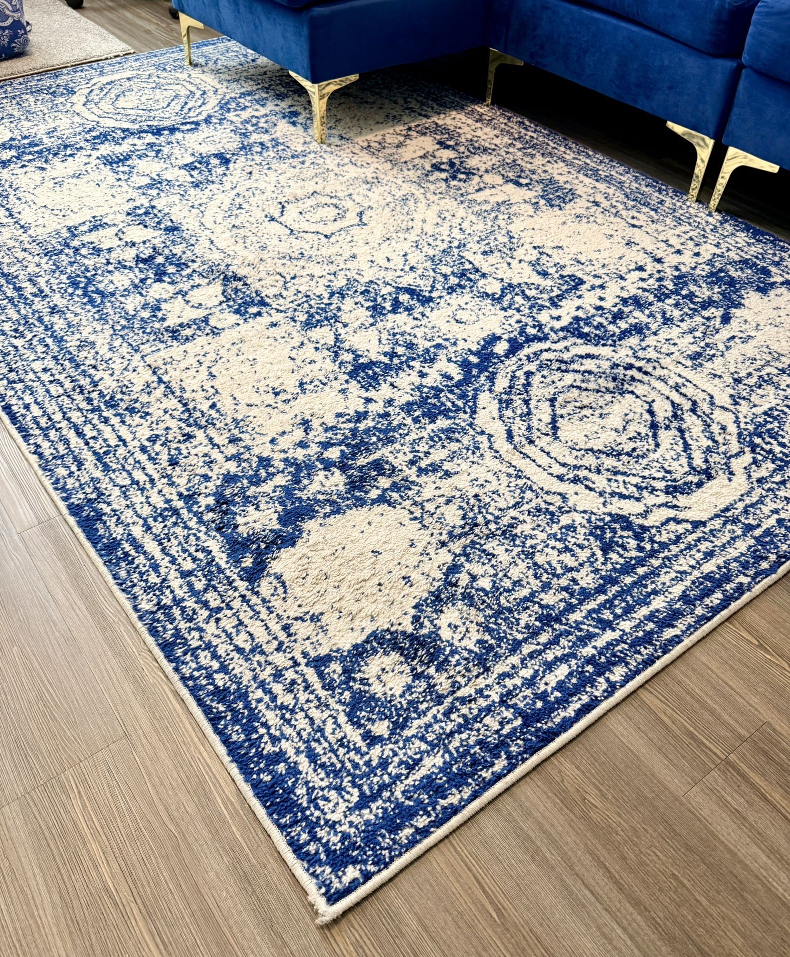 Rectangle Area Rug – Vintage Style, Durable