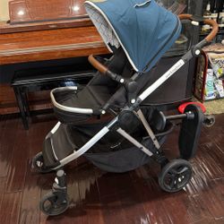 Mocking Bird Single To Double Stroller With Riding Board 