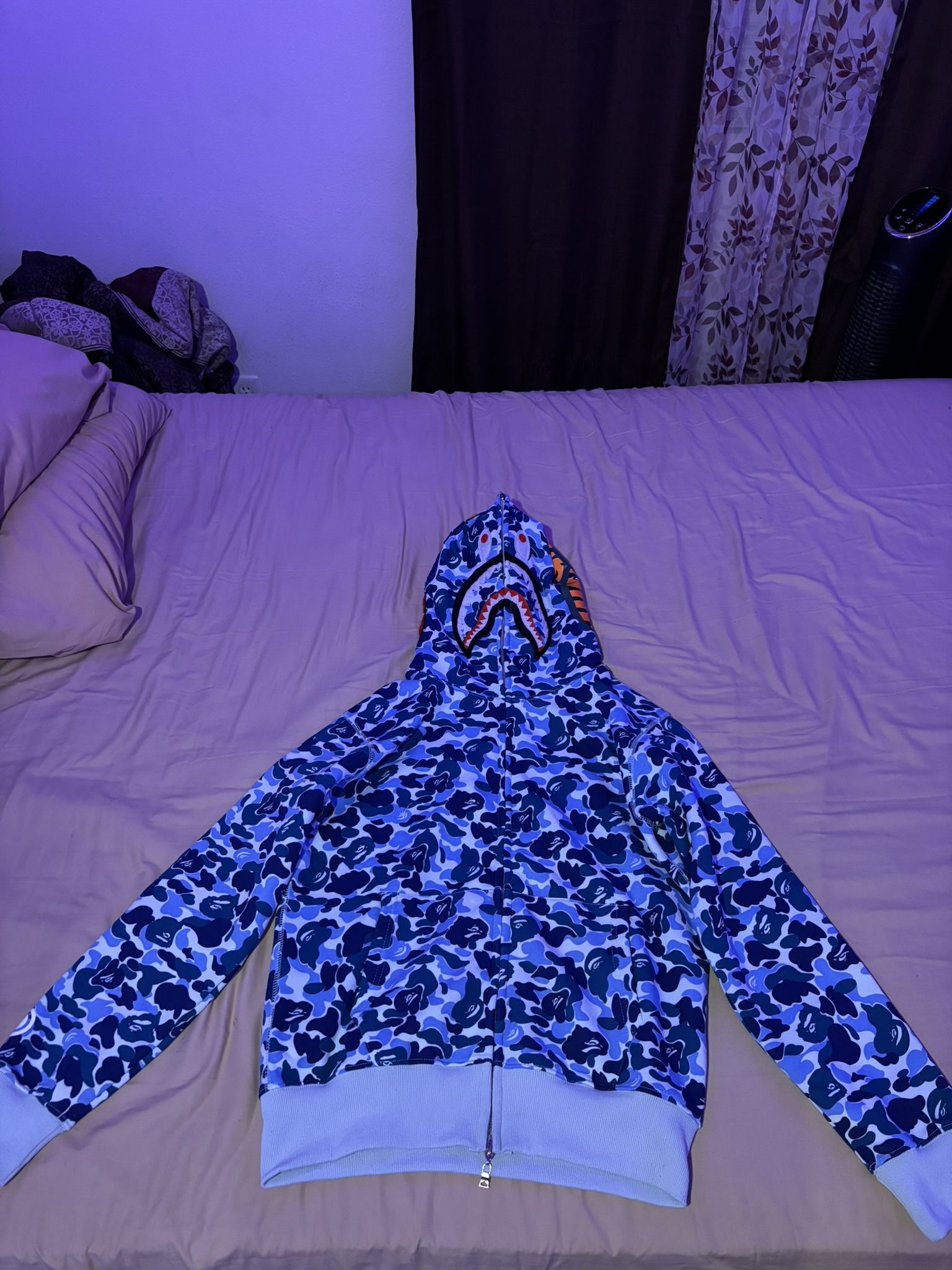 Blue Bape Hoodie (Medium)