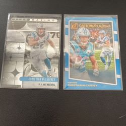 NFL 2020 Christian Mccaffrey Lot Panthers Insert Cards