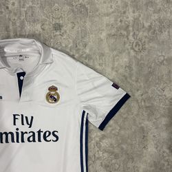 White Adidas Real Madrid Jersey