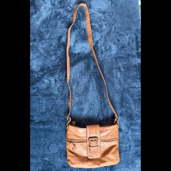 Brown faux Leather Crossbody Purse