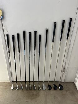 WOMEN'S-LADIES LEFT HANDED MOSTLY CALLAWAY GOLF CLUBS - SET!
