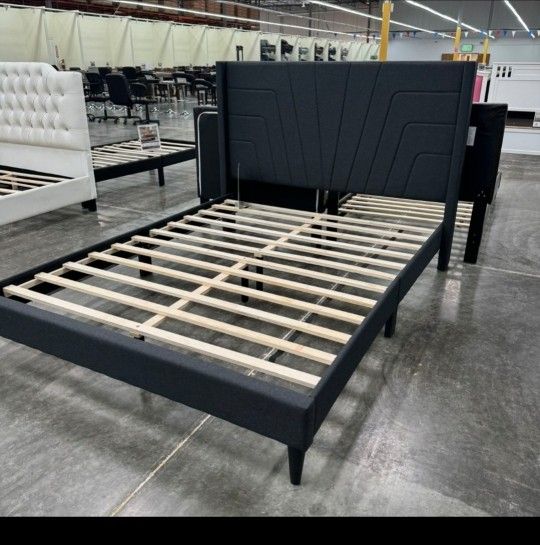 Queen Bed Frame With Mattress 