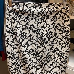 Black And White Pencil Skirt 