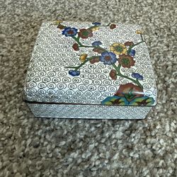 Vintage Cloisonne Trinket Box 