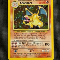 Pokemon Card 1999 Base Set Charizard Excellent Condition 🔥 