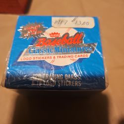 Baseball, classic, miniature trading card.