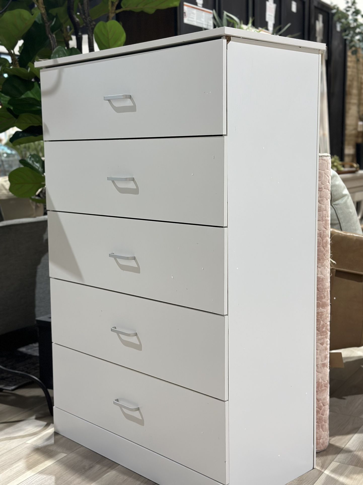 Allyannah 5 Drawer 31.5'' W Dresser. Has a lot of wear. 47.32'' H X 31.5'' W X 15.7'' D MSRP $244. Our price $130 + sales tax