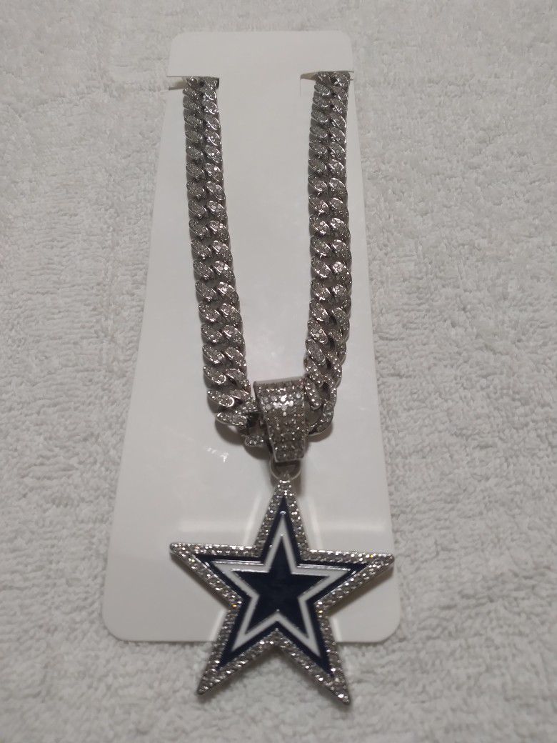 Dallas Cowboy Bling Bling Necklace 
