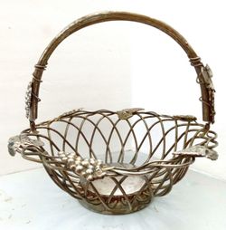 Vintage Silver Plate Fruit Basket