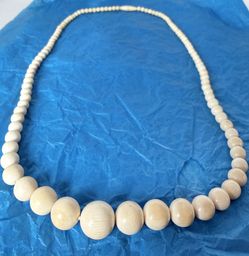 AUTHENTIC BONE BEADED NECKLACE