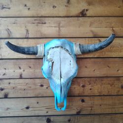 Cow Skulls - Hand Painted Art Home Decor 