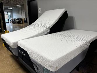 Cali king Tempurpedic premier model adjustable bed with cool gel memory foam mattresses $1400 free delivery and setup