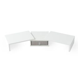 Homy Casa Sman Desktop Monitor Stand with Adjustable Length and Swivel Angles