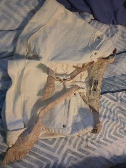 Route 66 White Denim Jeans with Belt