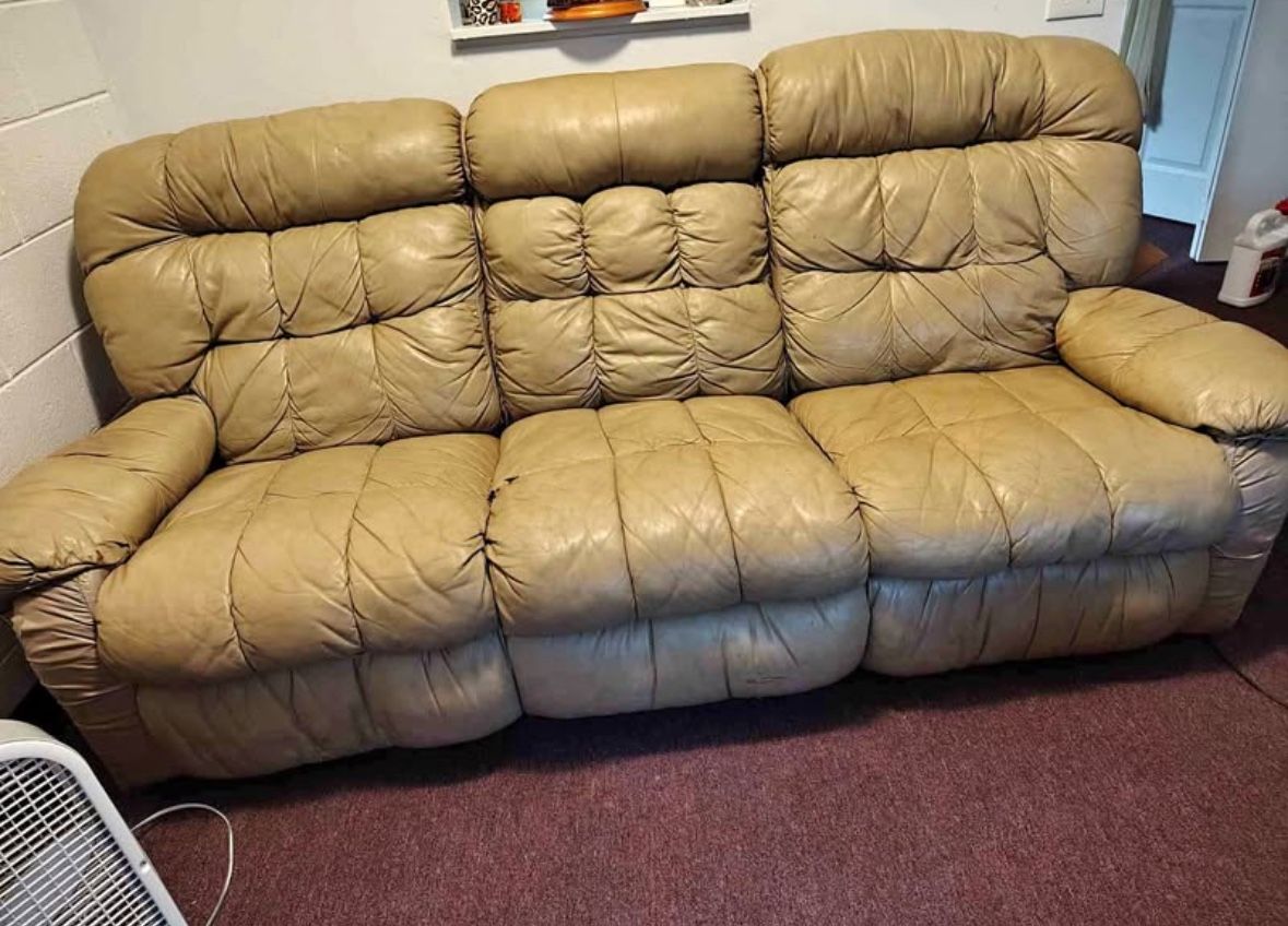 Leather couch