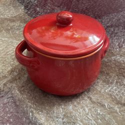 Ceramic Pot With Lid, Volume 7 Cup