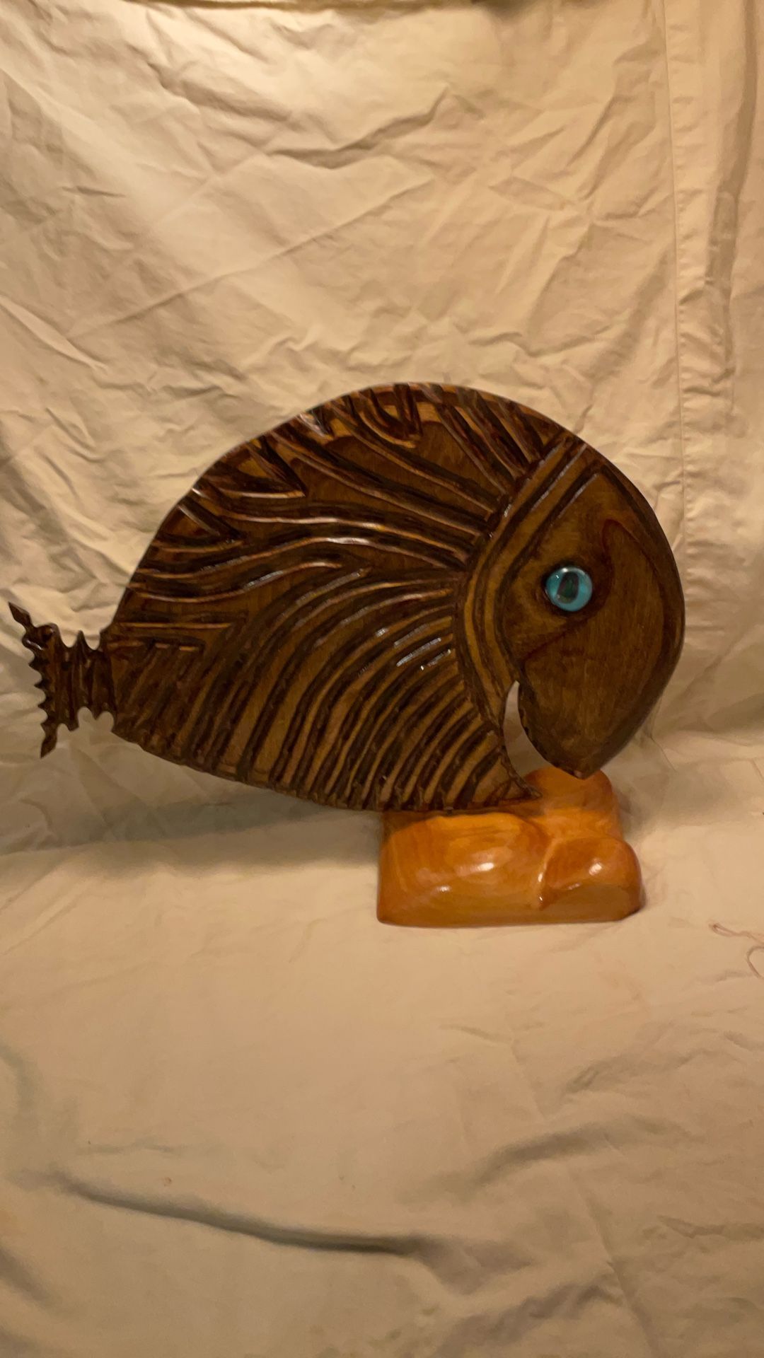 One Of A Kind Wood Sculpture By Makolimi