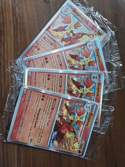 Pokemon CHAOS RISING STAFF PROMO Sealed Ampharos, Crobat, Delphox, Goodra