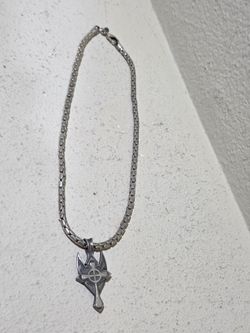 BICO AUSTRALIA 20" SNAKE CHAIN NECKLACE W/ PENDANT