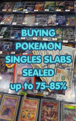 Buying pokemon slabs,singles,sealed