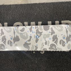 WHITE BAPE SKATEBOARD 