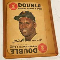 Topps Double Baseball Card, 1968 Pittsburgh Pirates, Roberto Clemente