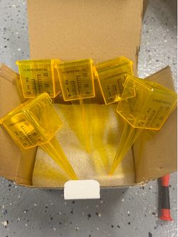 10PCS Rain Gauges Outdoor 1.5" Transparent Sprinkler Rain Gaug