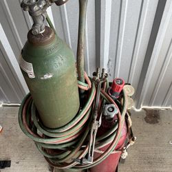 Air gas bottle& victor torch set