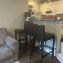 three barstools