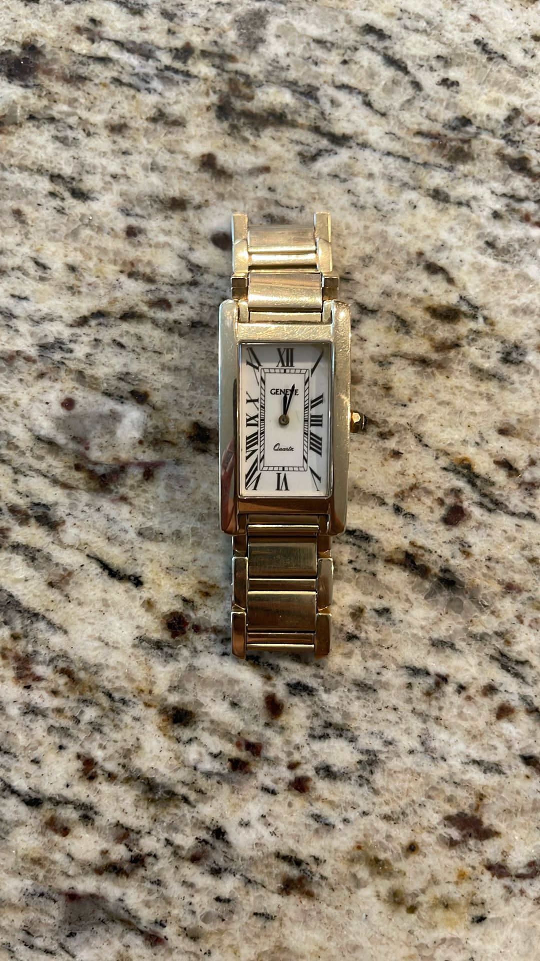 Ladies 14k Yellow Gold Geneve Quartz Watch