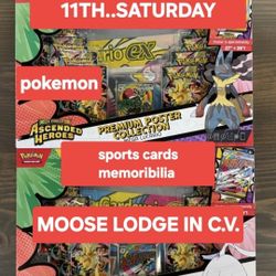 SPORTS CARD SHOW SAT..APRIL 11TH..MOOSE LODGE