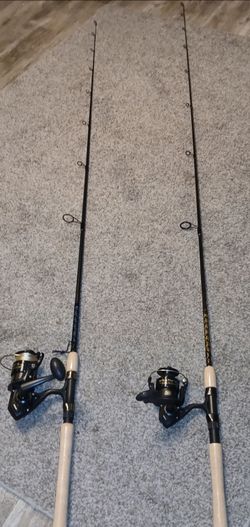 2)NEW Wrath ll 5000,4000 2 New cork graphite med Action, PennBattle ll   ,& INTERCOASTAL  UGLYSTIC  7'0 rods