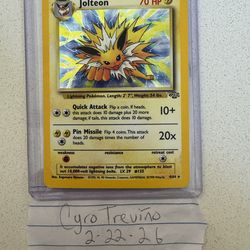 Jolteon #4/64 Base Set Jungle LP Pokemon