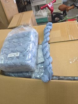 12 pack Dusty  blue gauze cheesecloth table runners 35x120
