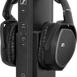 Sennheiser RS 175 RF Wireless Headphone System for TV Listening with Bass Boost and Surround Sound Modes