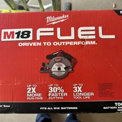 Milwaukee M18 6 1/2” Circular Saw 