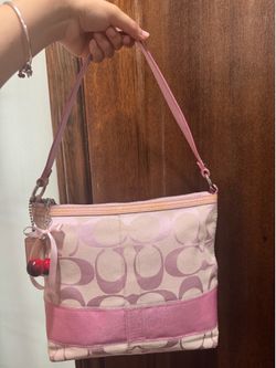 Vintage pink coach bag