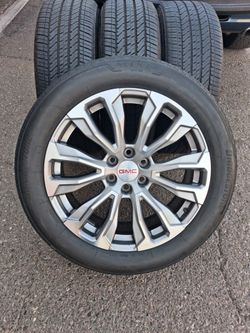2026 OEM ORIGINAL TAKEOFFS GMC YUKON DENALI PREMIUM 22 INCH HAVE TPMS SENSORS TIRES BRIDGESTONE ALENZA $ 1799